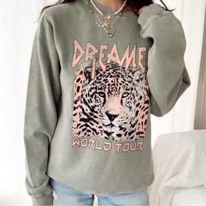 Dreamers World Tour Sweatshirt - Olive Green